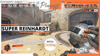 SUPER REINHARDT POV Playoffs | San Francisco Shock vs Atlanta Reign | OWL Season 2020