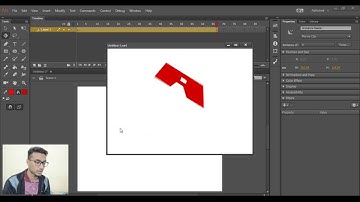 Adobe Animate 2017 #3  How to rotate 2D object in 3D by 3D rotation tool_ hindi tutorial