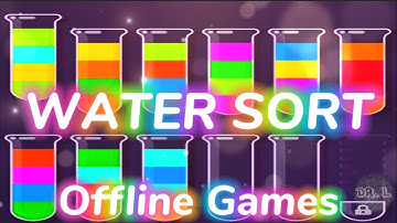WATER SORT Gameplay | Best Offline Game for Android & iOS! 🔥