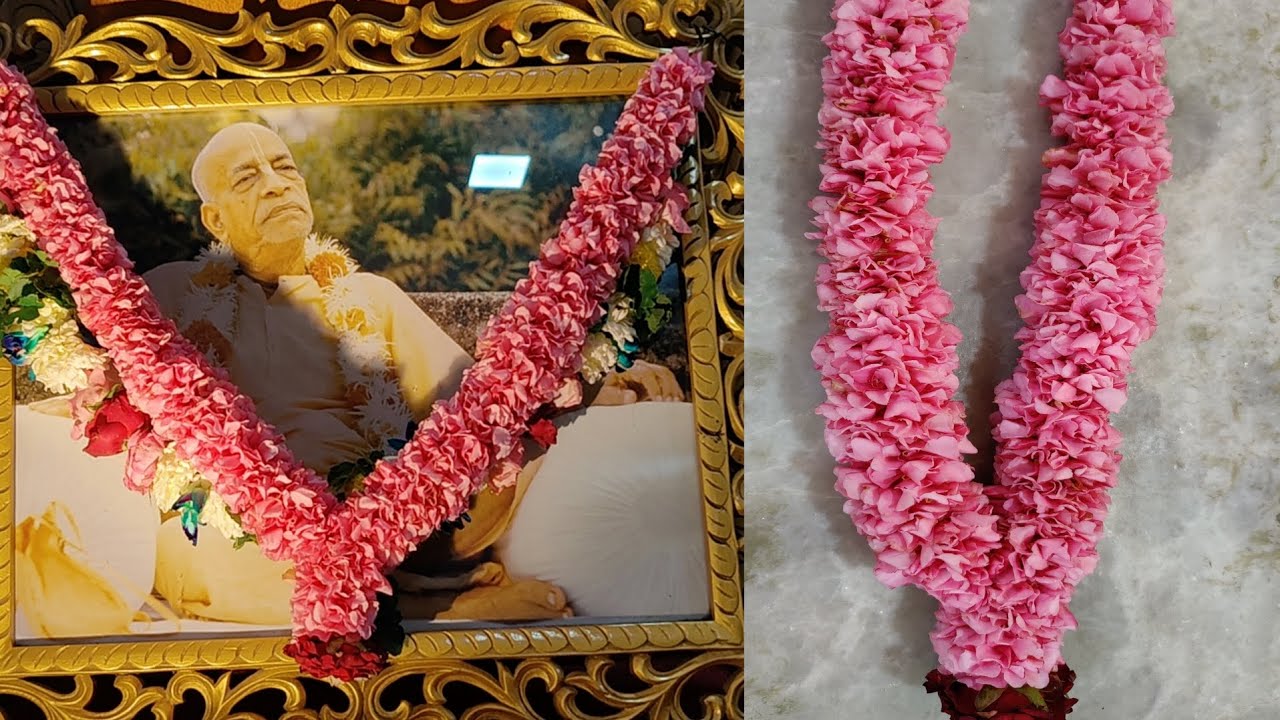 Kaner (Oleander) Flower garland making || Pink Garland || Temple Garland || 