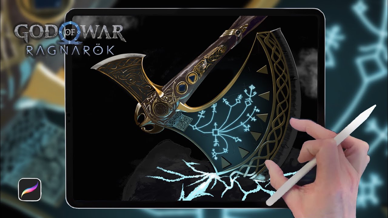 Procreate Time Lapse | God of war RAGNARÖK - YouTube