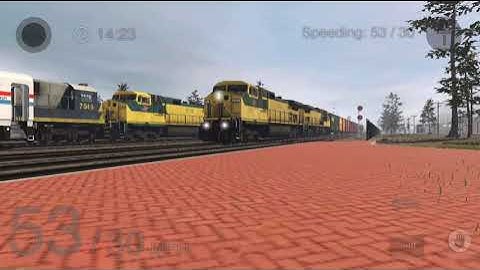 Trainz Simulator 3 Railfanning Two CNW 9-44CWS Lead a manifest train