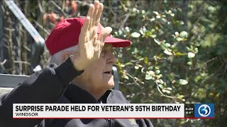 Surprise parade held for Windsor veteran's 95th birthday
