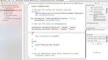 CoreDataBase : Insert data into CoreDataBase and populate UITableview using swift 3.0.1,Xcode 8.3.1