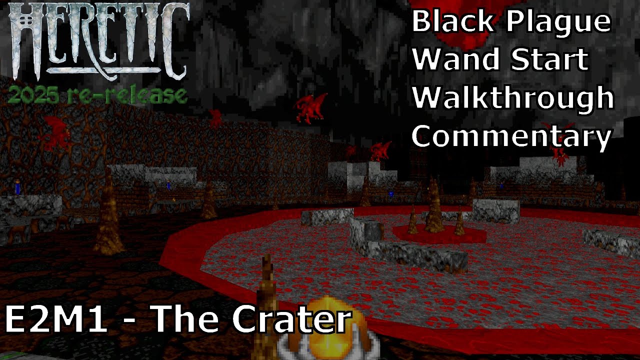 Heretic (2025 Edition Black Plague 100%) Walkthrough (E2M1: The