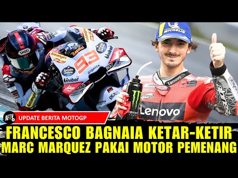 FRANCESCO BAGNAIA KETAR KETIR MARC MARQUEZ PAKAI MOTOR PEMENANG DI MOTOGP 2024, BERITA MOTOGP