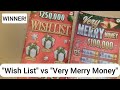 WINNER! - V92_Battle |  $10 "Christmas Wish"  Vs $5 "Very Merry Money"  - Wayne Lotto