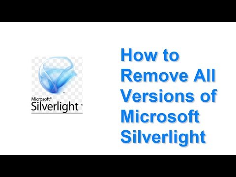 How to Remove All Versions of Microsoft Silverlight silently