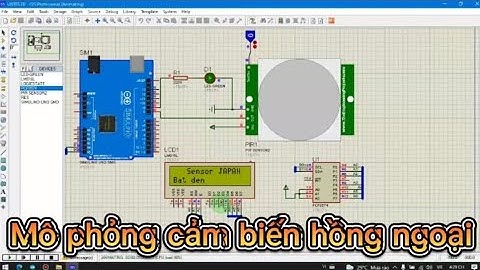 Mô phỏng cảm biến hồng ngoại hiển thị lên màn LCD 16x2 kèm i2c