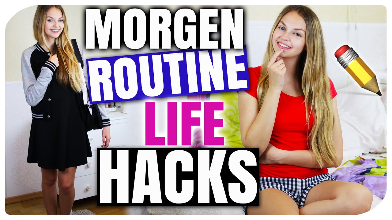 BACK TO SCHOOL MORGENROUTINE + 13 LIFE HACKS ZUM ZEITSPAREN  | XLAETA