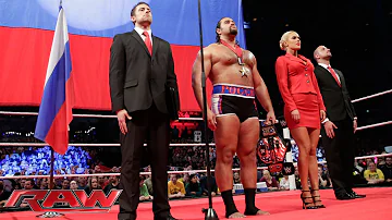 Rusev & Lana celebrate their United States Championship conquest: Raw, November 10, 2014