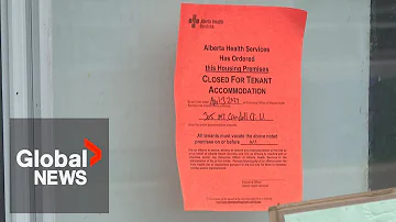 Tenants describe "gross" conditions after closure orders issued for Alberta apartment complex