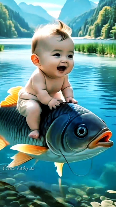 Moye moye...🥰🐟🐠 #cute #cutebaby #kids #cat #cartoon...🐟🐠😍