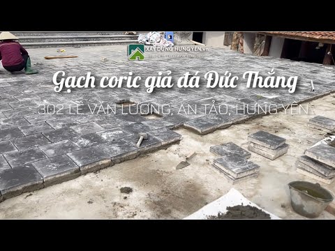 Gạch Lát Vỉa Hè Giả đá Coric Sử Dụng Cho Công Trình đình Làng Thọ Quang, Khoái Châu, Hưng Yên |