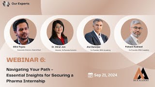 Webinar 6 | Navigating Your Path Essential Insights for Securing a Pharma Internship | Adametnext screenshot 3