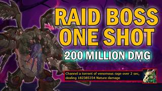Information Destroying Raid Bosses With 100 MILLION DPS Update