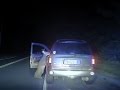 Raw: Deer Tries to Jump into SUV That Hit It