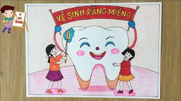 Vẽ tranh cổ động: Vẽ về tương lai với nụ cười rạng rỡ || Vẽ tranh nha học đường