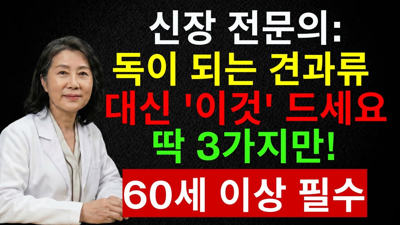60대 이후 절대 먹지 말아야 할 최악의 견과류 3가지｜콩팥 기능 급락의 진실 | 시니어 인포