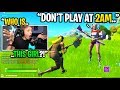 I played Fortnite at 2AM and met the FUNNIEST GIRL gamer ever... (super sweaty)