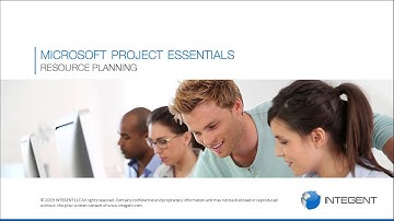 Microsoft Project Training - Module 04: Resource Planning with Microsoft Project