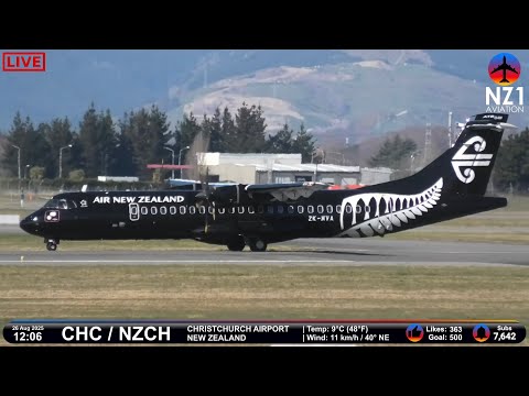 馃敶 LIVE Planespotting | Christchurch Airport - New Zealand - 26 Aug 2025 鉁堬笍
