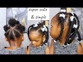 I Thought her Hair was too Short For this Cute Style . Hairstyle for kids/toddler with Short Hair