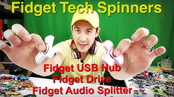 Fidget Spinner USB Hub, Flash Drive & Audio Splitter  + 3 Giveaway Winners Announced!