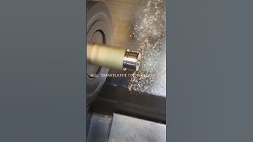 How to machine the brass workpiece by Smartlathe CNC machine with turning and drilling processes