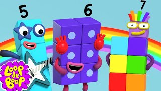 😆 Making Math Fun! - Arty Math and Stampolines 🎨 | Counting for Kids | @Numberblocks