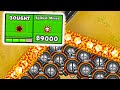 So I Filled My Entire Map With The $9,000 Spiked Mines... (Bloons TD Battles)