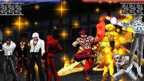 KOF MUGEN !! Orochi Boss Team VS Code Crashed Killer Lv4 Team