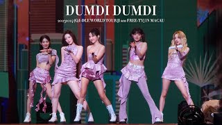 231014 (G)I-DLE (여자)아이들 - DUMDI DUMDI 덤디덤디 WORLD TOUR IN MACAU 澳門 4K FANCAM