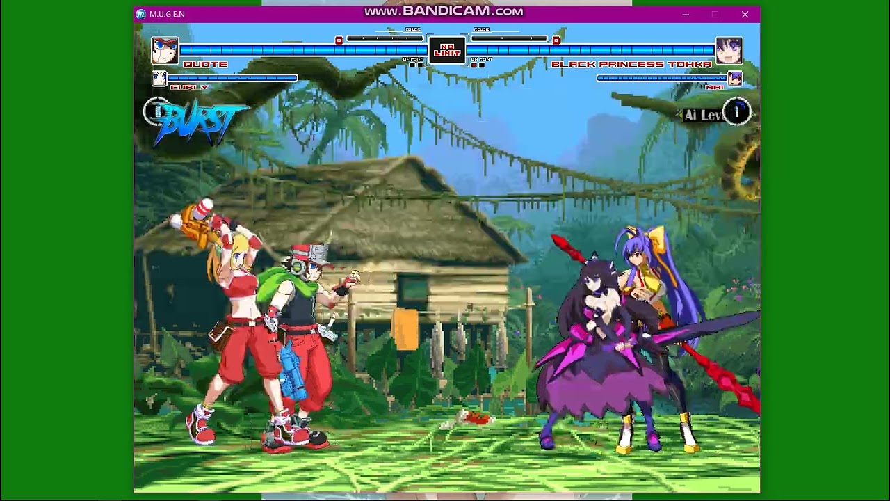 mugen request: Quote &CurlyBrace vs BlackPrincessTohka & Mai Natsume |MUGEN ALL STARS