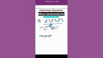 Sync reset vs Async reset #education #electronics #vlsi #shorts #btech #interview #systemverilog