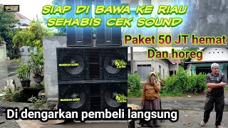 cek sound brewog audio paket 50 JT di pantau pembeli dari Riau