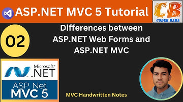 ASP.NET MVC 02: Differences between ASP.NET Web Forms and ASP.NET MVC Explained by #coderbaba