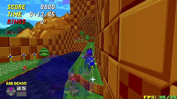 [OUTDATED]SRB2 v2.2.8: GFZ2 w/ Sonic Overdrive in 00:17.48