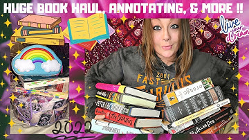 HUGE BOOK HAUL & WHY I STARTED ANNOTATING BOOKS : MY FIRST READING VLOG OF 2022