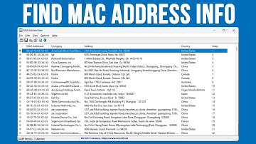 How to Find MAC Address Company Ownership Information