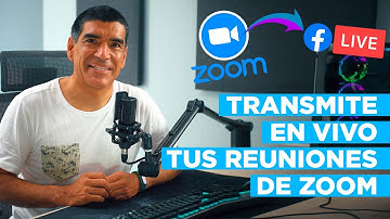🚀 Envía REUNIONES de ZOOM a 🔴 FACEBOOK o YOUTUBE ¡¡ sin logo !!