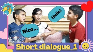 حوار قصير باللغة الإنجليزية للمبتدئين (1) .   Short dialogues for beginners.Let's learn English.2021