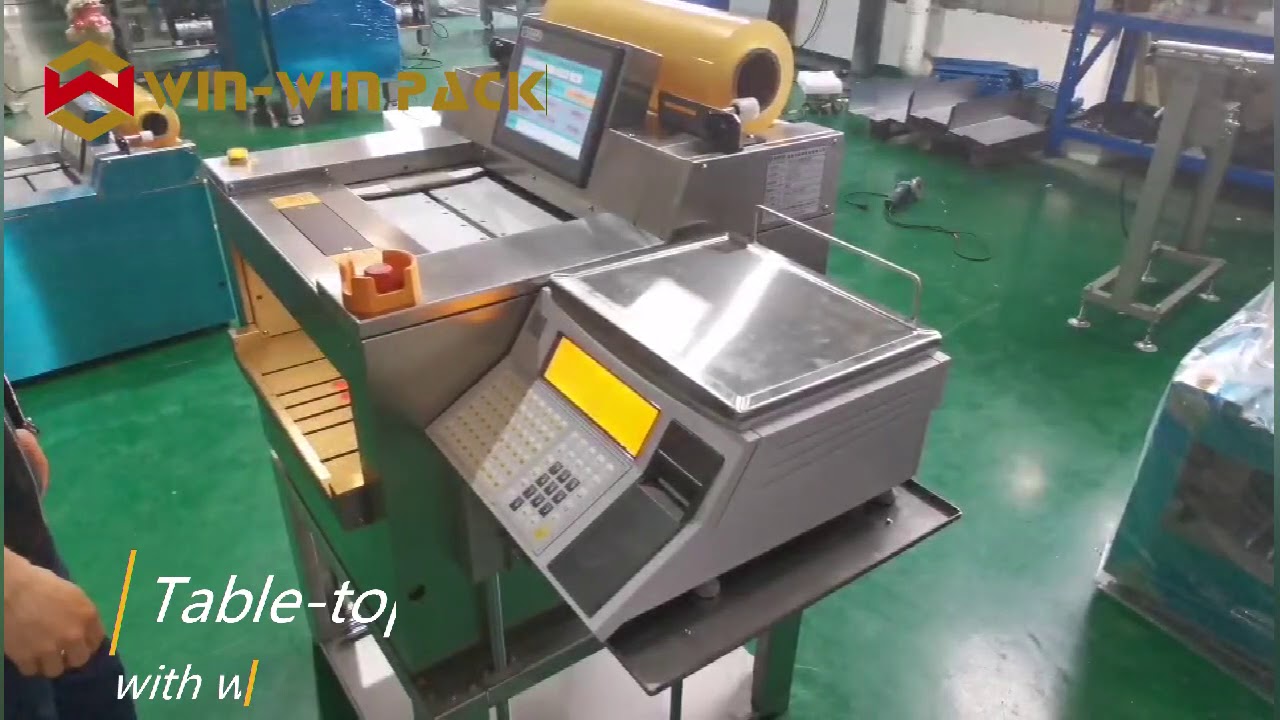 WINWIN PACK Tabletop stretch cling film tray wrapping machine with