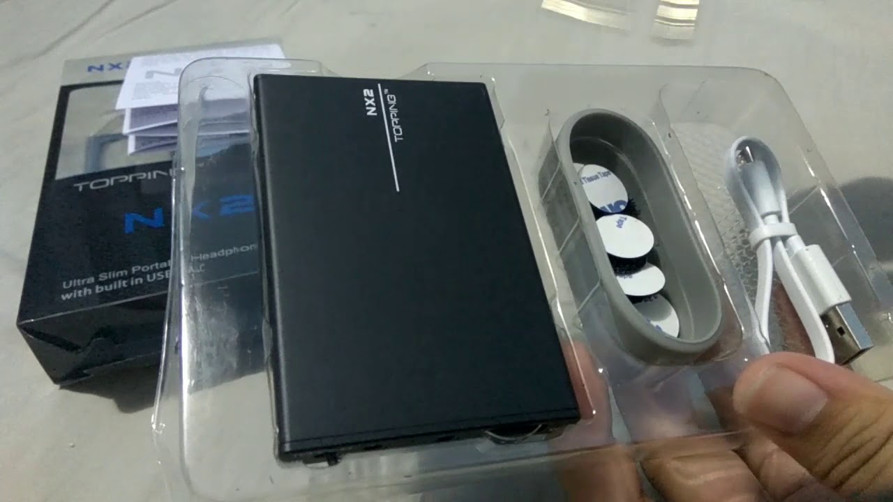 Unboxing Topping NX2 Ultra Slim Portable Amplifier Built in DAC and USB DAC Function - YouTube