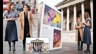 New pictures of Princess Eugenie in Londons Trafalgar Square for anti slavery exhibition