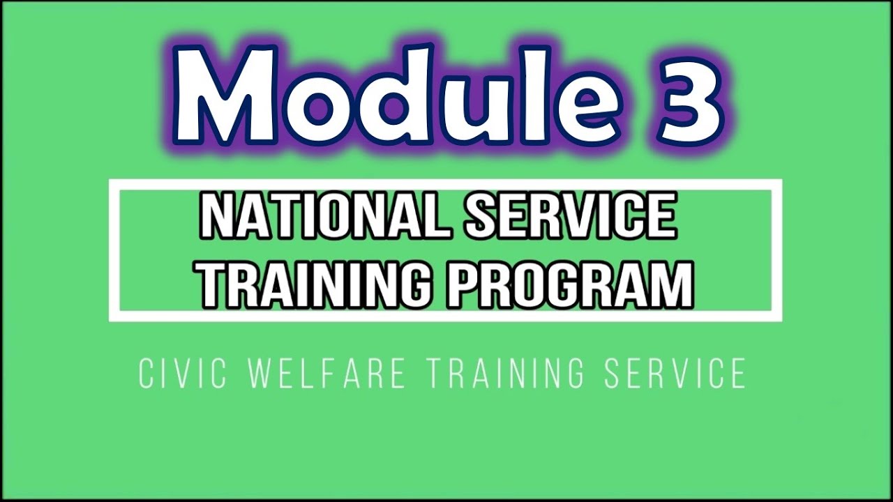 NSTP2 (CWTS) - Module 3 - YouTube