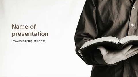 Reading a Book PowerPoint Template by PoweredTemplate.com