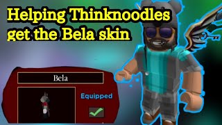 Helping Thinknoodles get the Bela skin... (Roblox Piggy)