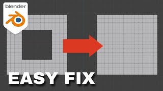 Filling in mesh holes - Grid Fill - Blender QuickTip 002