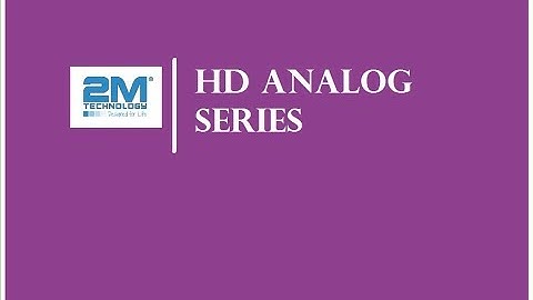 2M HD Analog Series | Configure Motion Detection Area and Sensitivity Level